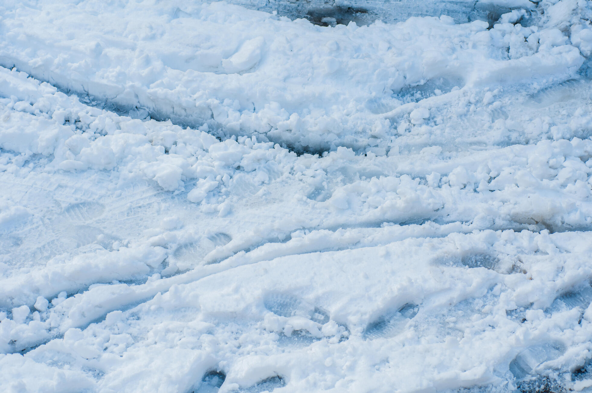 北海道の雪道